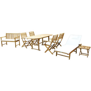 8-Piece Tara Wooden Furniture Set - Natural