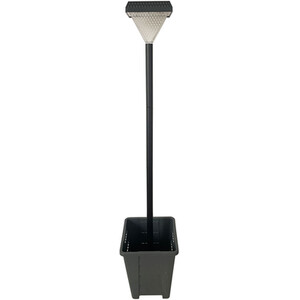 Solar Crystal Effect Post Light - Black