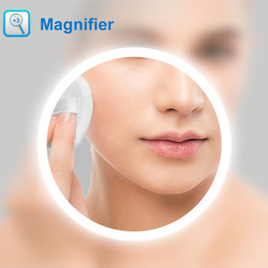 LED Bathroom Mirror with Magnifier and Digital Display by AicaBathroom