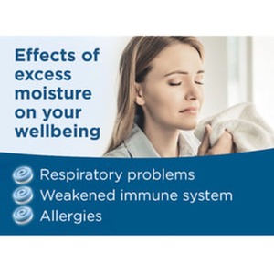 Aero 360 Compact Dehumidifier Moisture Trap - White by UniBond