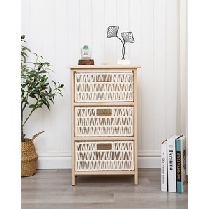 Palma 3-Drawer Cabinet - Cream