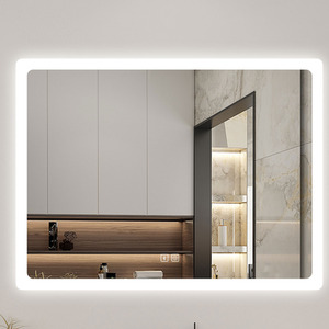 LED Bathroom Mirrors with Socket Bluetooth Dimmable 3 Colours by AicaBathroom