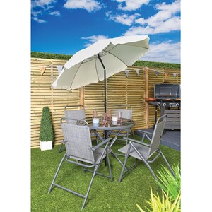 1.8M Beach Parasol by Outdoor Essentials