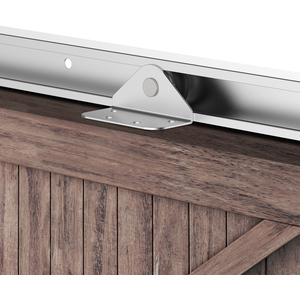 HOMCOM Sliding Barn Wooden Door Hardware Roller - Silver by HOMCOM