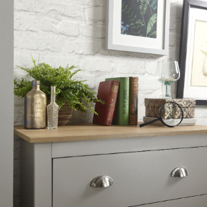 Lancaster Four Piece Bedroom Set - Grey by GFW