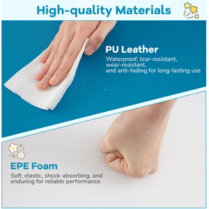 3-Piece Baby Foam Climbing Blocks Set - Blue by Costway