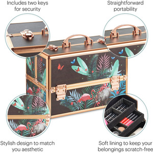 Make Up Case Cosmetic Organiser - Black by Beautify