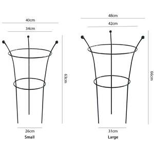 Peony Cage Plant Support 2 Pack - Green / Large by Garden Pride