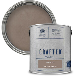 Crown Crafted Suede Textured Paint - Chocolate by Crown Paints