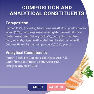 Purina ONE Adult Dry Cat Food - 3kg / Salmon and Whole Grains by Purina ONE