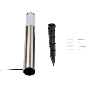 Lunia Silver 12V LED Outdoor Post Light - Stainless Steel by Techmar