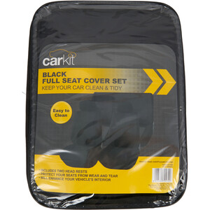 Carkit Full Seat Cover Set - Black by Carkit