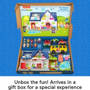 Little People Play House And School Bus Toddler Gift Set - Multicolour by Fisher Price