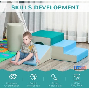 4 Piece Toddlers Soft Play Set - White by Chilli Seating