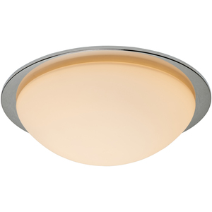 Arwel LED Bathroom Glass Dome Flush Ceiling Light by Litecraft