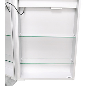 Wall-Mounted LED Bathroom Mirror Cabinet - Silver by Livingandhome