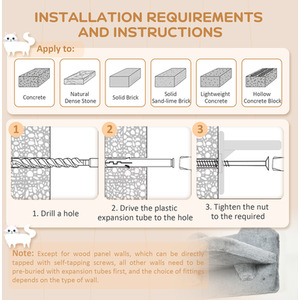 PawHut 4-Piece Wall-Mounted Pet Shelves, Scratching Post - Grey by PawHut