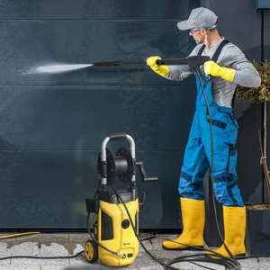 Outsunny 1800W 150 Bar Pressure Washer with Nozzle - Yellow by Outsunny