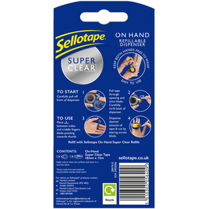 Sellotape On Hand Dispenser - Blue by Sellotape