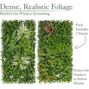 Artificial Meadow Living Wall 4Pc - Green by Christow