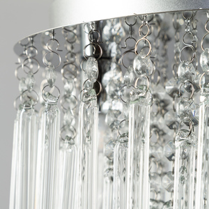 Tyre Bathroom Flush Ceiling Light - Chrome by Litecraft