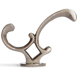 30x130mm Ornamental Hat Coat Hook - Raw by Hammer and Tongs