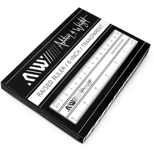 Pack of 5 Shatter Resistant 15cm Raised Rulers - Clear by Ashton and Wright