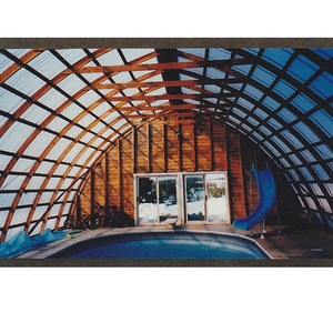 White PVC Corrugated Roof Panel - Translucent / 200cm by Livingandhome