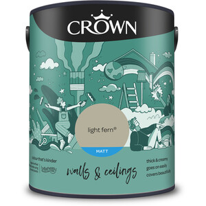Crown Matt Emulsion - Light Fern / 5l by Crown Paints