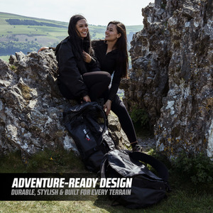 Heavy Duty Waterproof Rucksack 45L-90L - Black / 33cm by MoverX