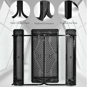 Picnic Table Bench Set - Black by Costway