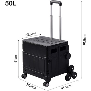 Folding Stair Climbing Shopping Trolley by lifeideas