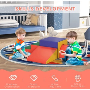 4 Piece Toddlers Soft Play Set - Red by Chilli Seating