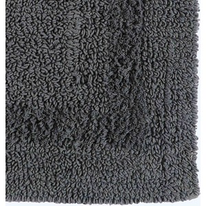 Luxury Reversible Extra Large Bath Mat - Grey by Homescapes