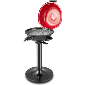 Electric BBQ Grill Portable Standing Grill - Red by Costway