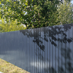 Steel Corrugated Panels Set - Charcoal Black / 6 / S by Garden Sanctuary