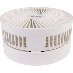 7 Inch USB Rechargeable Foldable Mini Desk Fan - white by AMOS