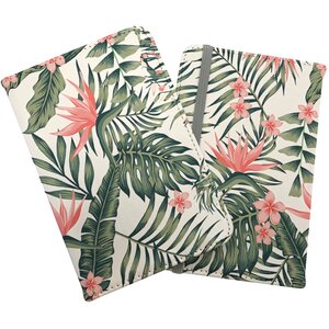 Dark Tropical Green Leaves Passport Cover - Green by Warren Reed - Designer