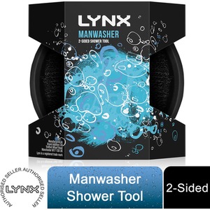 Lynx Manwasher 2-Sided Shower Tool - Black / 1 by Lynx