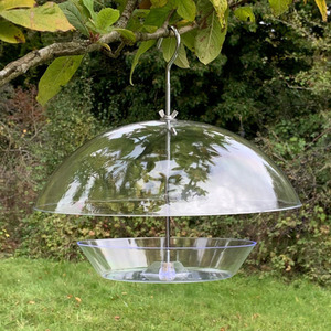 Hanging Bird Feeder with Integral Squirrel Baffle - Clear by Selections