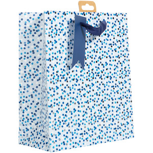 Pack of 4 Navy Birthday Medium Gift Bags - Navy