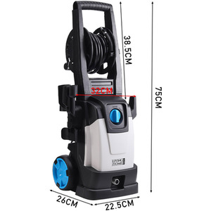 Commercial Portable Electric High Pressure Washer - OFF White and Black / 32cm by Livingandhome