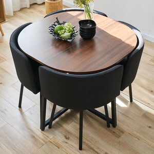 Millie Dining Table and Chairs Set - Black