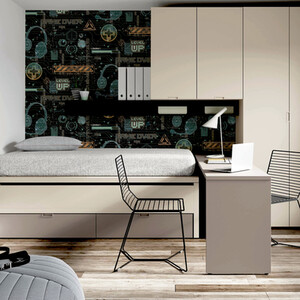 Gamer Multi Wallpaper - Black by Arthouse