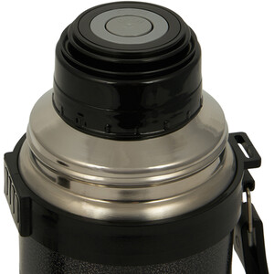 Nitro 2-Cup Hammered Flask - Black by Nitro