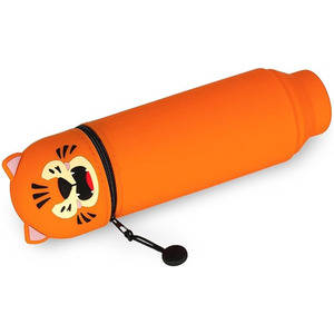 Kawaii 2 in 1 Soft Silicone Pencil Case - Tiger / Tiger by Legami