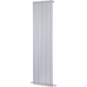 Towelrads Iridio Vertical Towel Radiator - Silver / 2457 / 500cm by Towelrads