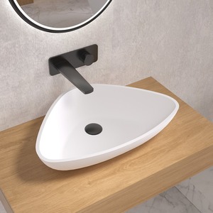 Fino Stone Capileira Matt Countertop Stone Basin - White by Fino Stone