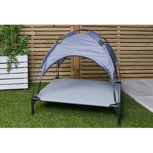 Raised Pet Bed and Sun Shade - M by Clever Paws