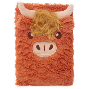 Fluffy Plush Notebook - Highland Coo Cow - Brown by Highland Coo